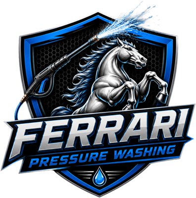 Ferrari's Pressure Washing logo